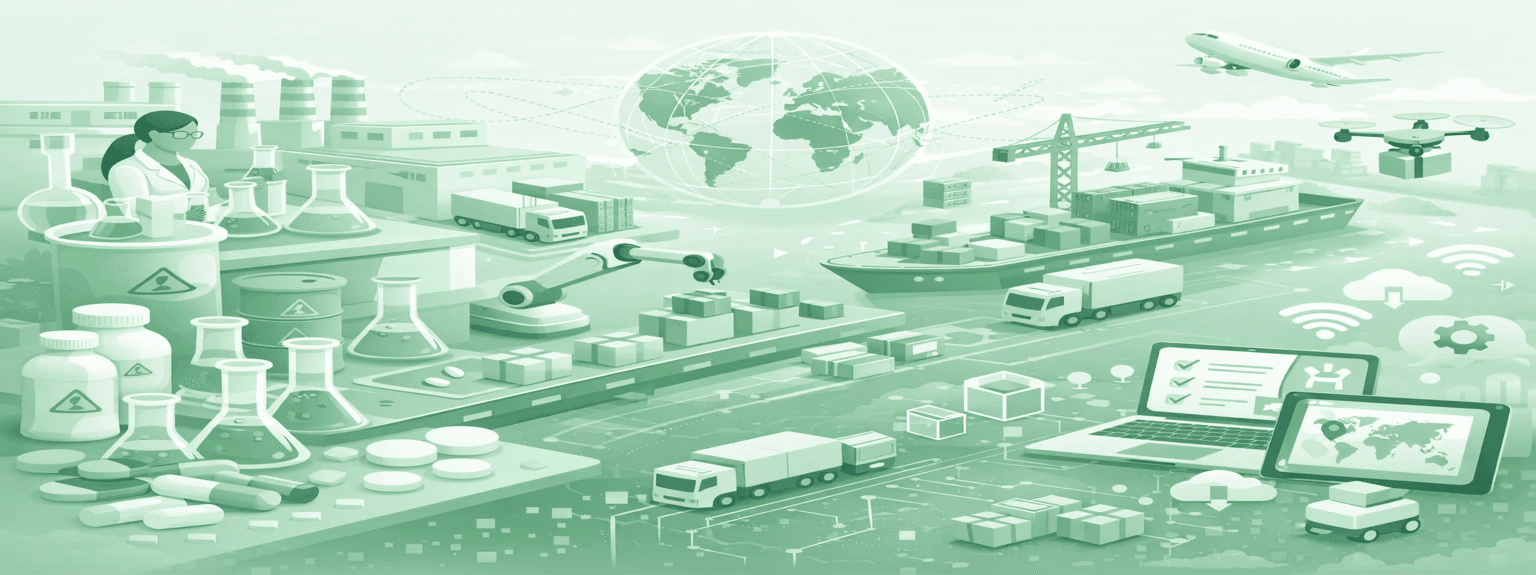 SCM support dashboard on tablet